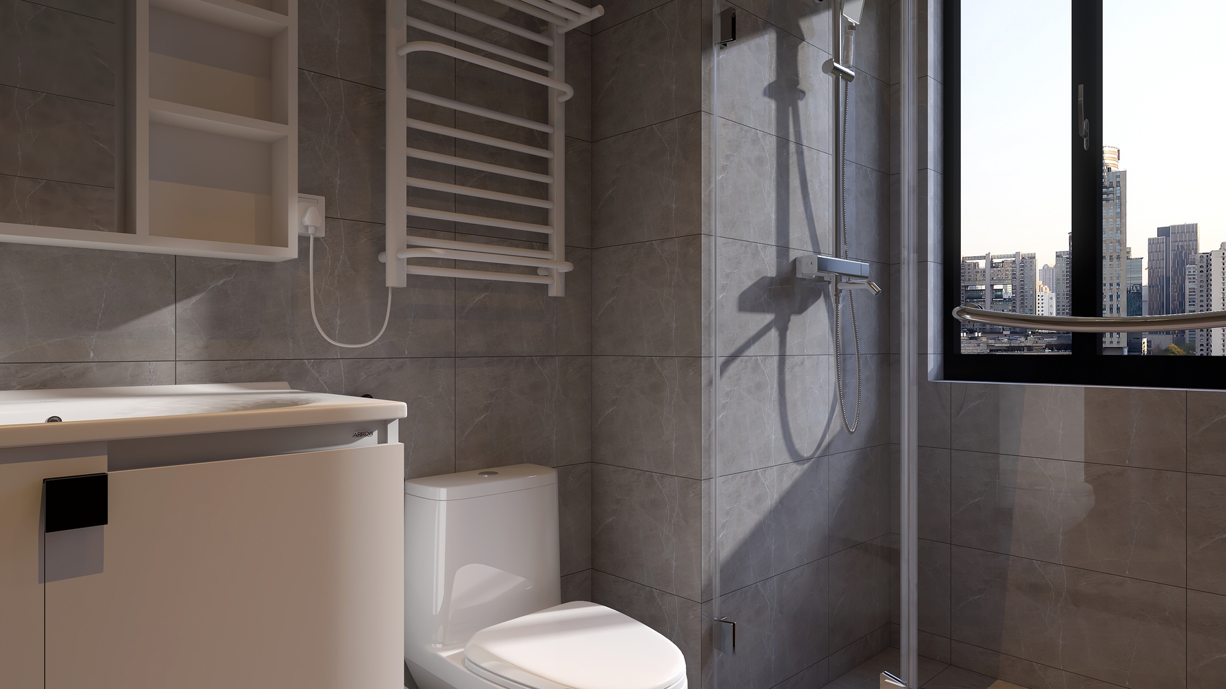 现代风格卫生间装修设计效果图