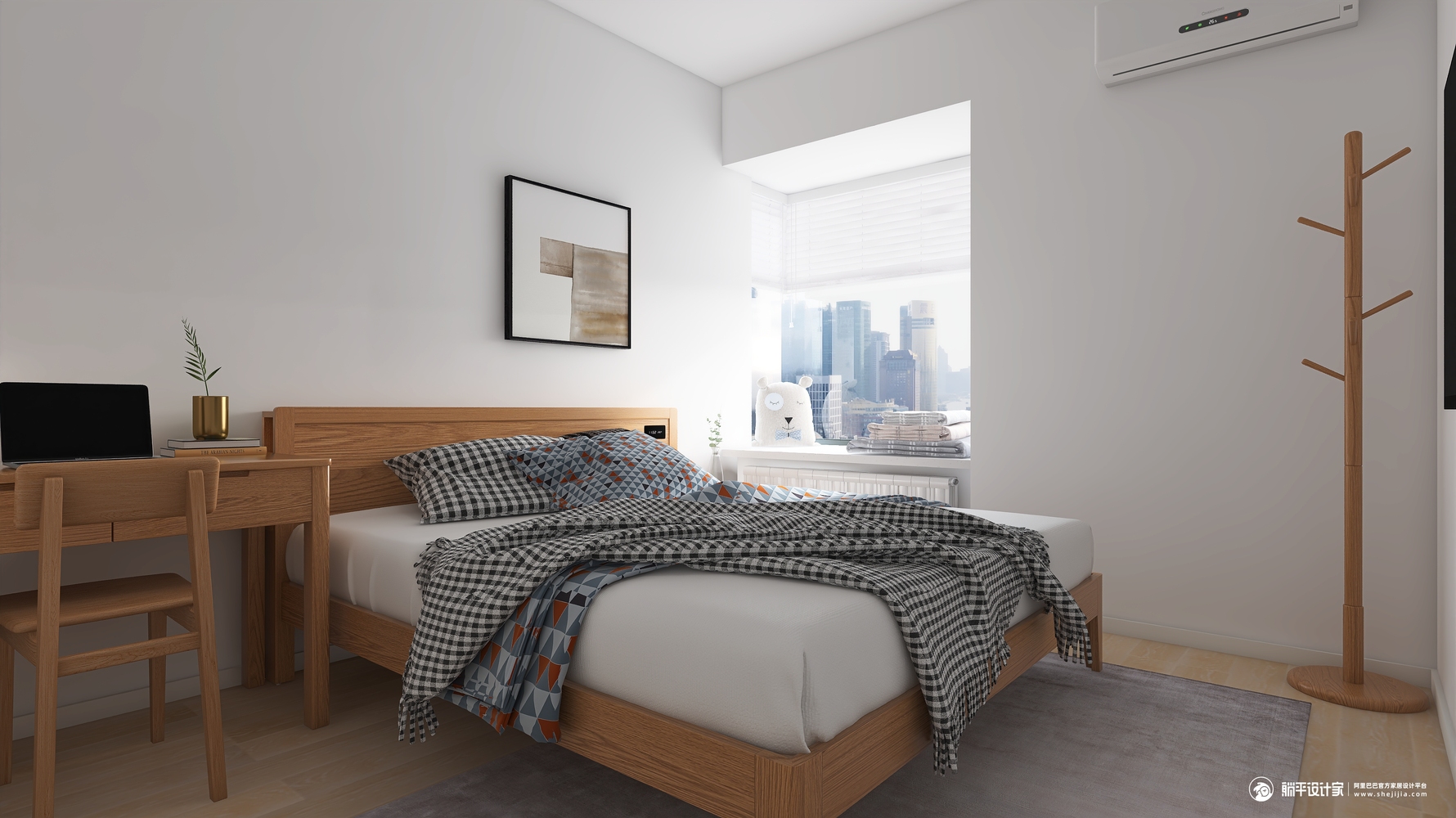 北欧风格主卧装修设计效果图