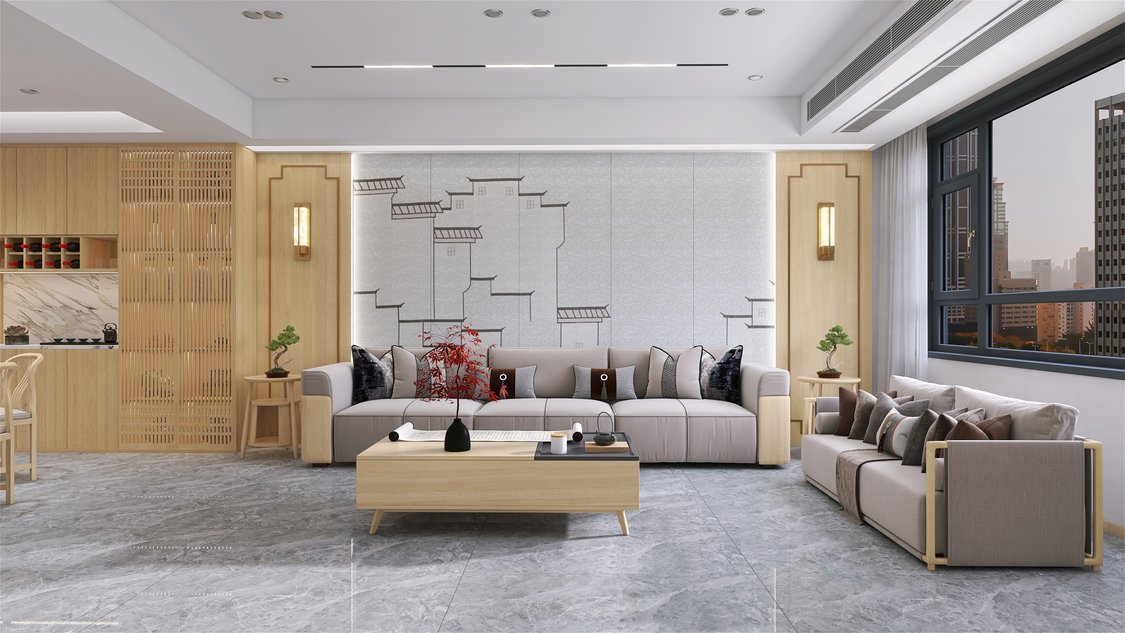 华董城市广场中式